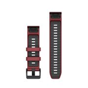 Garmin curea silicon QuickFit 22 - visiniu Marsala | Graphite Silicone