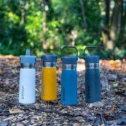 Stanley - termos tip sticla cu pai - Flip Straw Water Bottle - Charcoal - 650 ml