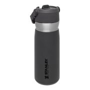 Stanley - termos tip sticla cu pai - Flip Straw Water Bottle - Charcoal - 650 ml