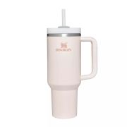 Stanley - termos tip sticla cu pai - Quencher H2.0 Flowstate Tumbler - Rose Quartz - 1.2L