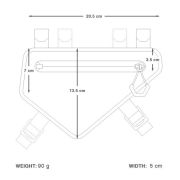 Apidura - Gentuta bicicleta, prindere pe cadru Racing Frame Pack, capacitate 1 litru