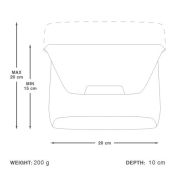 Apidura - geanta mica ghidon bicicleta City Handlebar Pack, capacitate 2 litri - gri inchis negru