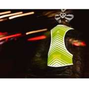 Apidura - vesta reflectorizanta ciclism Packable Visibility Vest, dimensiune S-M - verde fluo gri