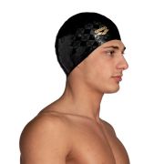 Arena - casca inot silicon - Icons Team Stripe - negru