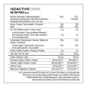 Powerbar - pudra izotonica Isoactive, aroma fructe rosii - bidon 1320g