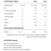 226ers - jeleu energie - Vegan Gummy Bar - portocala - 30gr