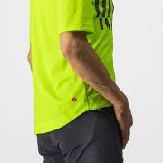 Jersey cu maneca scurta Castelli Trail Tech Tee Galben Fluo/Negru L