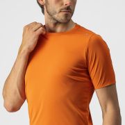 Tricou casual Castelli Tech 2 Tee Portocaliu XL