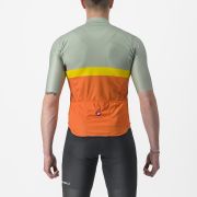 Tricou cu maneca scurta Castelli A Blocco Vernil/Portocaliu/Galben/Visiniu