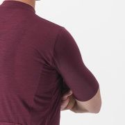 Tricou cu maneca scurta Castelli Essenza Visiniu