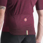 Tricou cu maneca scurta Castelli Essenza Visiniu