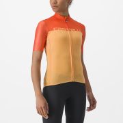 Tricou cu maneca scurta Castelli Velocissima de dama Galben/Portocaliu S