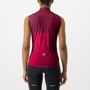 Tricou fara maneci Castelli Velocissima SL de dama Rosu/Visiniu