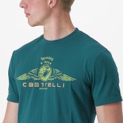 Tricou casual Castelli Armando 2 Tee Turcoaz XL