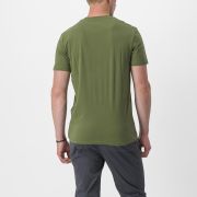 Tricou casual Castelli Finale Tee Kaki M