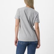 Tricou casual Castelli Pedalare Tee de dama Gri
