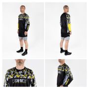 Bluza Force Reckless Maneca Lunga Black-Yellow-Grey M