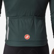 Tricou cu maneca lunga Castelli Entrata Thermal Verde Inchis XXL