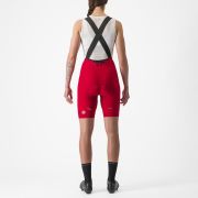 Pantaloni scurti cu bretele Castelli Espresso W DT de dama Rosu