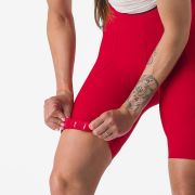 Pantaloni scurti cu bretele Castelli Espresso W DT de dama Rosu