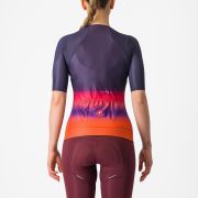 Tricou cu maneca scurta Castelli Climbers 4.0 W de dama Bleumarin/Magenta/Portocaliu