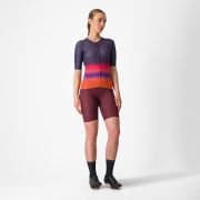 Tricou cu maneca scurta Castelli Climbers 4.0 W de dama Bleumarin/Magenta/Portocaliu