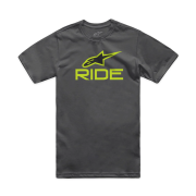 Tricou Alpinestars Ride 4.0 CSF Tee Charcoal/Lime/Black