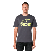 Tricou Alpinestars Ride 4.0 CSF Tee Charcoal/Lime/Black