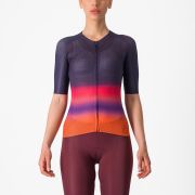 Tricou cu maneca scurta Castelli Climbers 4.0 W de dama Bleumarin/Magenta/Portocaliu