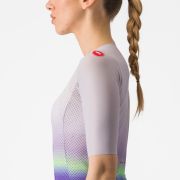 Tricou cu maneca scurta Castelli Climbers 4.0 W de dama Violet/Vernil/Mov