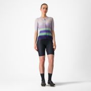 Tricou cu maneca scurta Castelli Climbers 4.0 W de dama Violet/Vernil/Mov