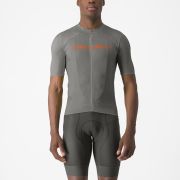 Tricou cu maneca scurta Castelli Elements Gri/Portocaliu