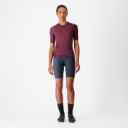 Tricou cu maneca scurta Castelli Espresso W de dama Visiniu