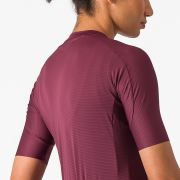 Tricou cu maneca scurta Castelli Espresso W de dama Visiniu