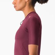 Tricou cu maneca scurta Castelli Espresso W de dama Visiniu
