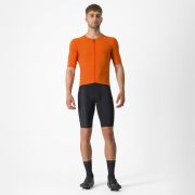 Tricou cu maneca scurta Castelli Premio Black Portocaliu
