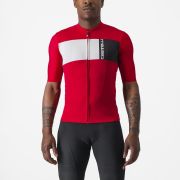 Tricou cu maneca scurta Castelli Prologo 7 Rosu/Alb/Negru