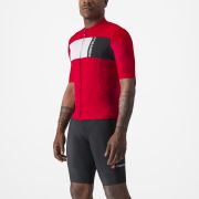 Tricou cu maneca scurta Castelli Prologo 7 Rosu/Alb/Negru