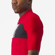 Tricou cu maneca scurta Castelli Prologo 7 Rosu/Alb/Negru