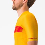 Tricou cu maneca scurta Castelli Unlimited Endurance Galben/Rosu