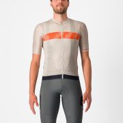 Tricou cu maneca scurta Castelli Unlimited Endurance Gri/Portocaliu