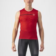 Tricou fara maneci pentru antrenamente la interior Castelli Insider Rosu M