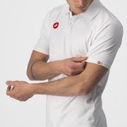 Tricou polo Castelli Race Day Alb