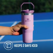 Stanley - termos tip sticla cu pai - Flip Straw Tumbler - mov deschis lila - 890 ml