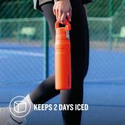 Stanley -termos tip sticla Aerolight Iceflow Fast Flow Lid bottle - portocaliu crin tiger lily - 591 ml
