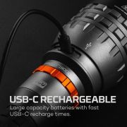 Nebo - lanternă reîncărcabilă Davinci 18000 lumeni, încărcare USB