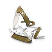 Victorinox - briceag Evoke Alox Limited Edition terra brown 2024, 5 functii - maro verde kaki