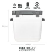 Stanley - lada frigorifica Adventure Cold For Days Outdoor Cooler, alb polar - 28.3 litri