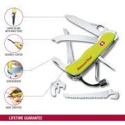Victorinox - set briceag multitool rescue, 13 functii - verde neon