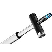 Crank Brothers - pompa mini pentru bicicleta Klic Hv Gauge cu adaptor CO2 - gri negru